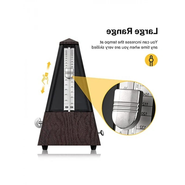 Mekanik Metronom - Ahşap Görünümlü, Kullanımı Kolay