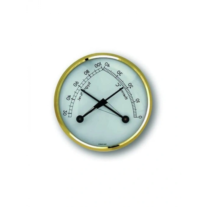 Mekanik Mini Oda Termometre ve Nem Ölçer - Siyah