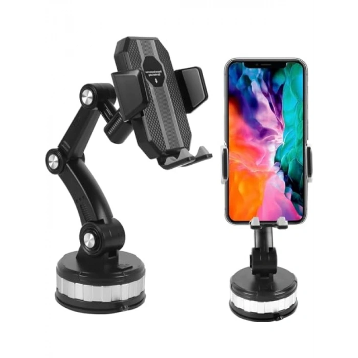 Mekanizmalı Dönebilir Araç İçi Telefon Tutucusu