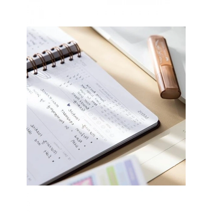 Mercan Renkli A5 Spiralli Haftalık Ajanda