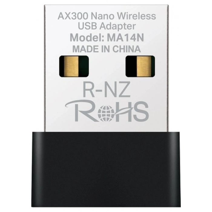 Mercusys MA14N | AX300 Mbps Nano USB Wi‑Fi 6 Adaptör | Kolay Kurulum | Windows & Linux Uyumlu | Tak‑Çalıştır
