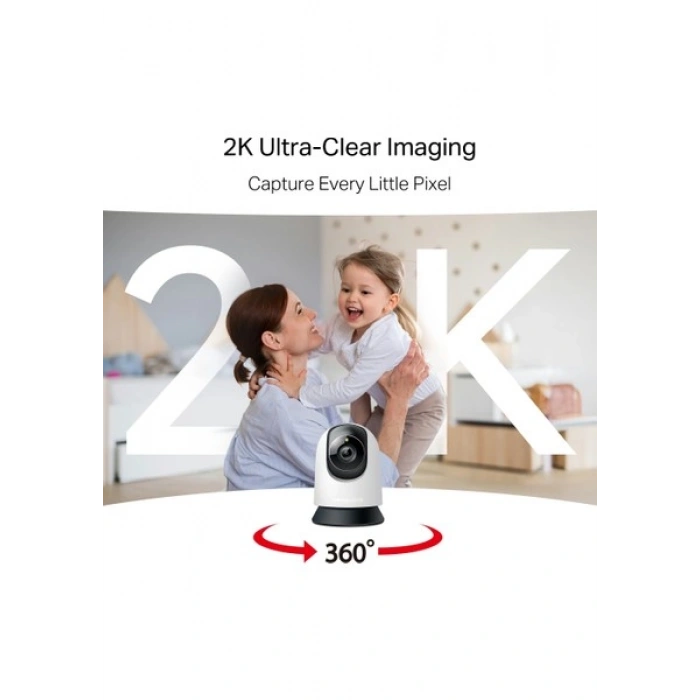 Mercusys MC210 | 2k 3mp Güvenlik Wi-Fi Kamerası | 360° Görüş | Gece Görüşü | Akıllı Hareket & Kişi Algılama | Çift Yönlü Ses | Microsd & Bulut Depolama