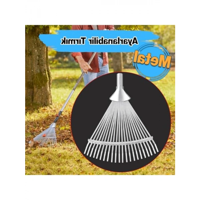 Metal Ayarlanabilir Bahçe Tırmığı