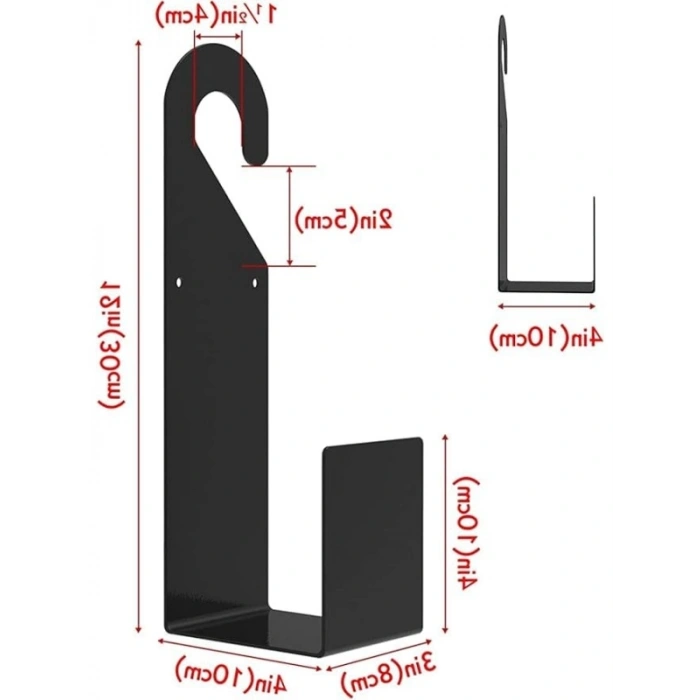 Metal Bahçe Hortumu Tutucu Duvara Monte Askı
