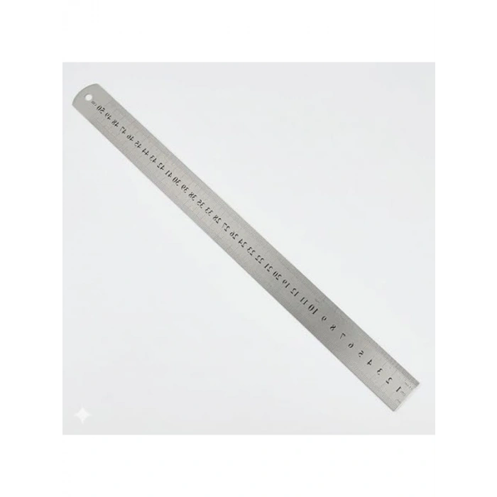 Metal Cetvel, 50cm Uzunluk