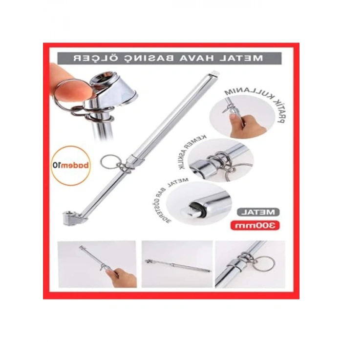 Metal Çubuklu Hava Basınç Ölçer - Araç Lastiği İçin