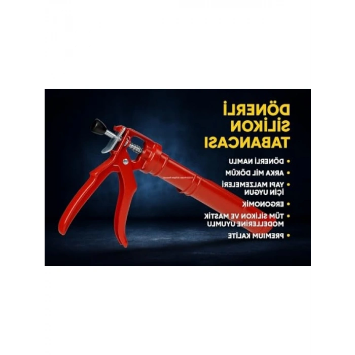 Metal Gövde Dönerli Silikon Tabancası - Ergonomik Tasarım