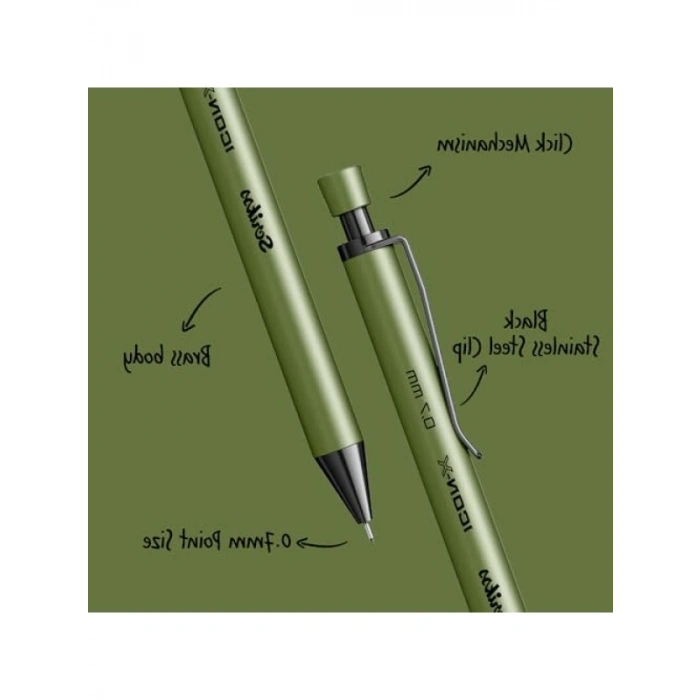 Metal Gövde ile 0.7 mm Versatil Kalem