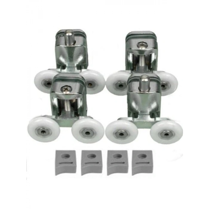 Metal Gövdeli Duşakabin Tekerlek Takımı - 2 Alt 2 Üst Teker