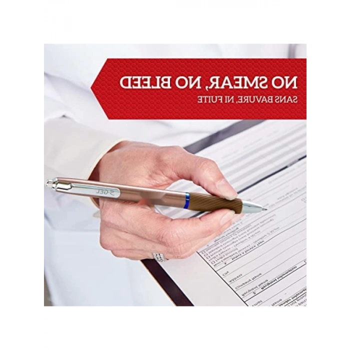 Metal Jel Kalem - 0,7 mm Uç - Gri & Bronz - 2li Paket