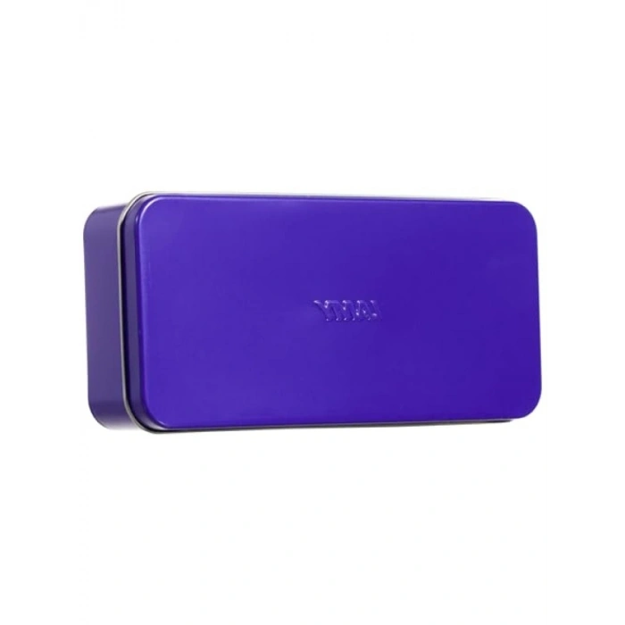 Metal Kalem Kutusu, 2-3 Kalem için, Mor Renk