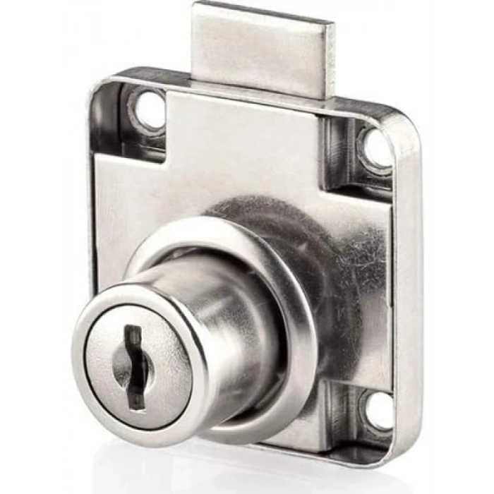 Metal Kare Çekmece Kilidi, Yedek Anahtarlı