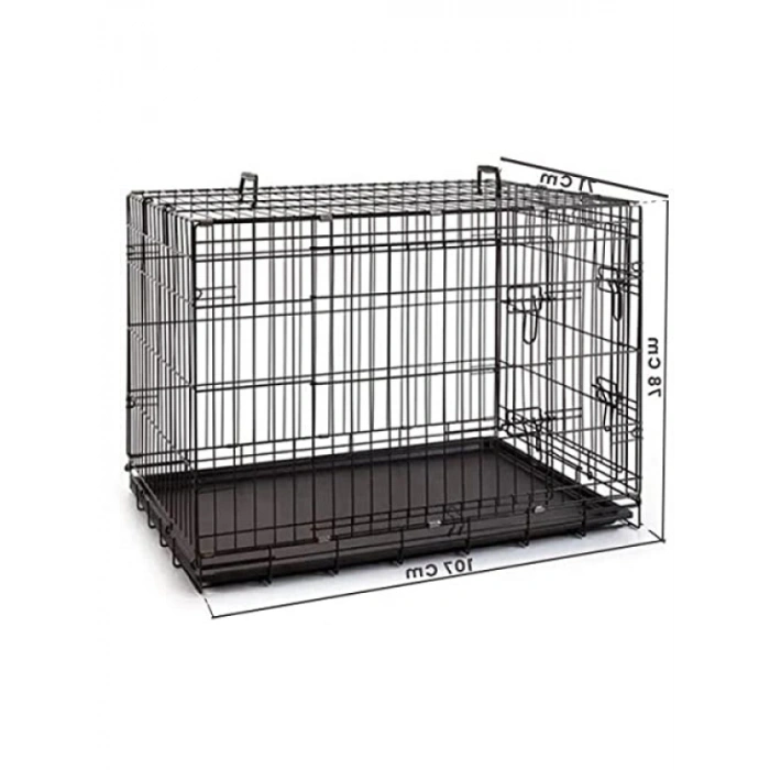 Metal Kedi ve Köpek Kafesi - 107x71x78 cm