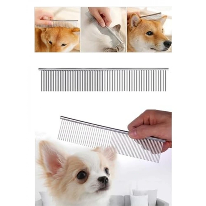 Metal Kedi ve Köpek Tarağı, Tüy Bakımı İçin Özel