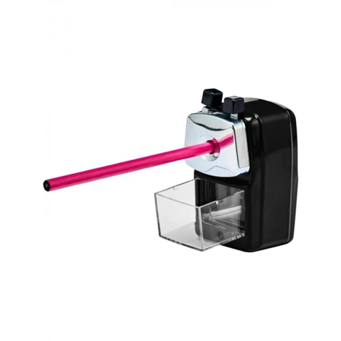 Metal Kollu Kalemtıraş - Siyah