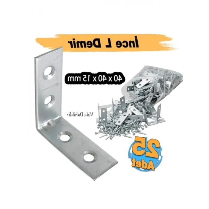 Metal Köşebent - 40x40x15 mm (25 ADET)
