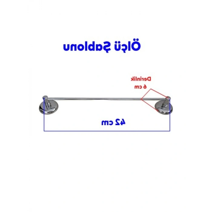 Metal Krom Bez Havlu Asma Askısı Aparatı (42 cm)