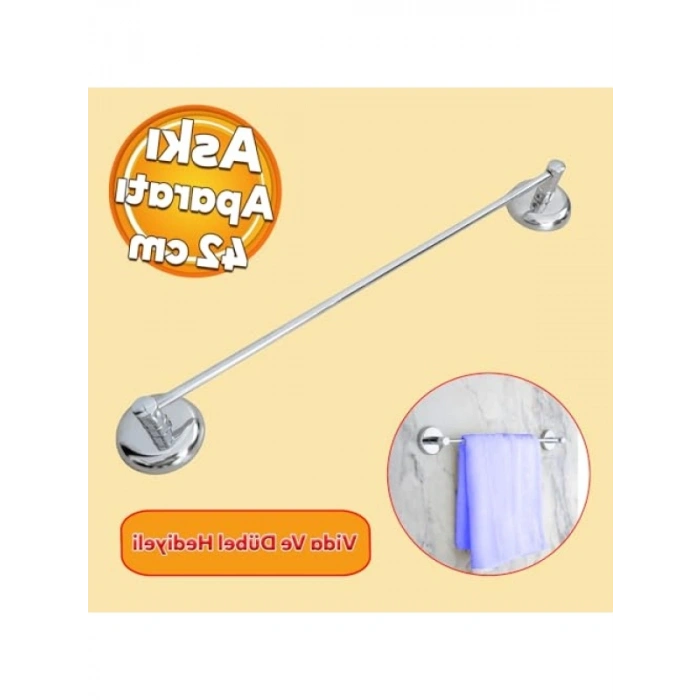 Metal Krom Bez Havlu Asma Askısı Aparatı (42 cm)