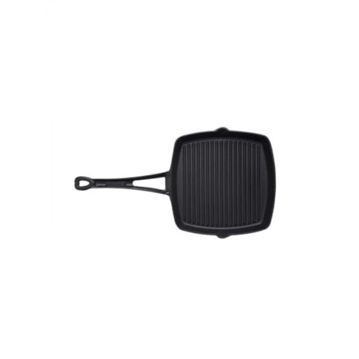 Metal Kulplu Döküm Izgara Tava, 26x26 cm Boyut