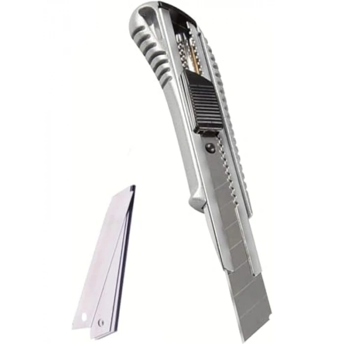 Metal Maket Bıçağı Seti - Ergonomik Tasarım, 10 Yedek Bıçak