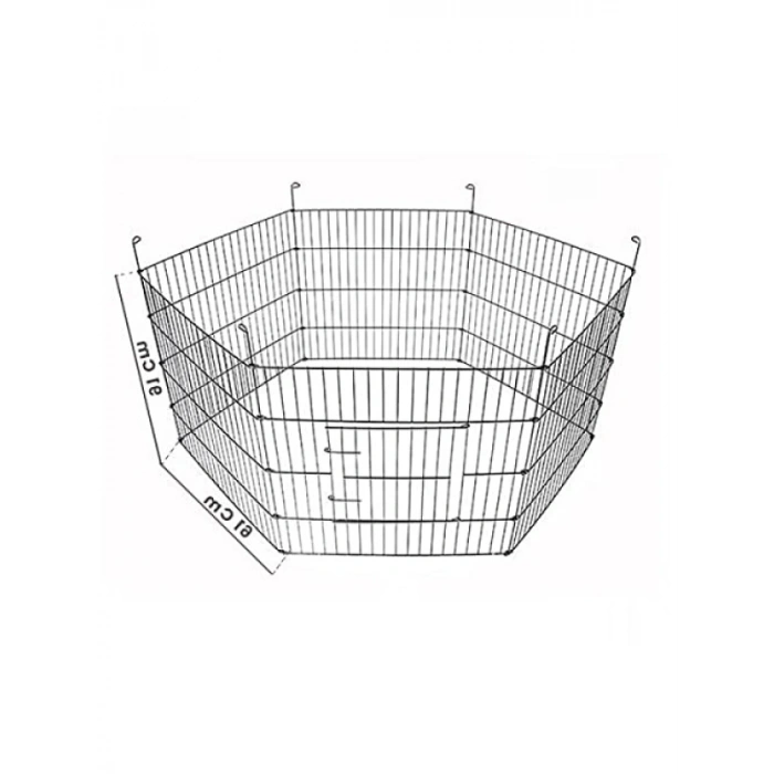 Metal Panel Çit 61x91 cm, 6 Parça Kedi ve Köpekler İçin