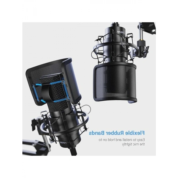 Metal pop filtre, seste netlik sağlamak için ideal
