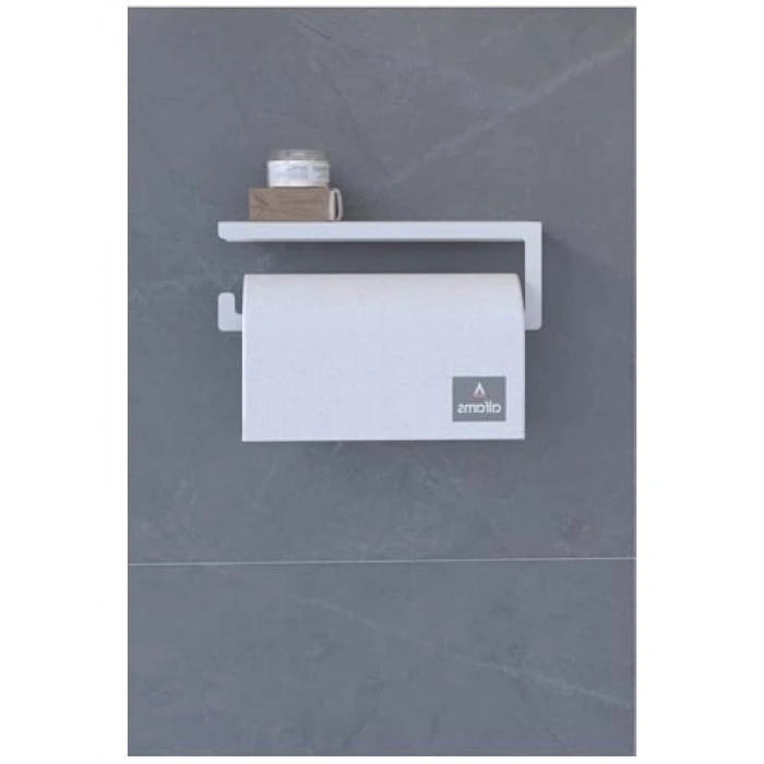 Metal Raflı Kağıt Havluluk - Duvar Tipi