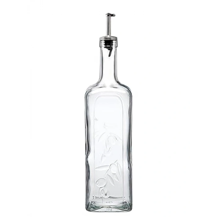 Metal Tıpalı Şeffaf Yağlık ve Sirkelik, 1 Litre