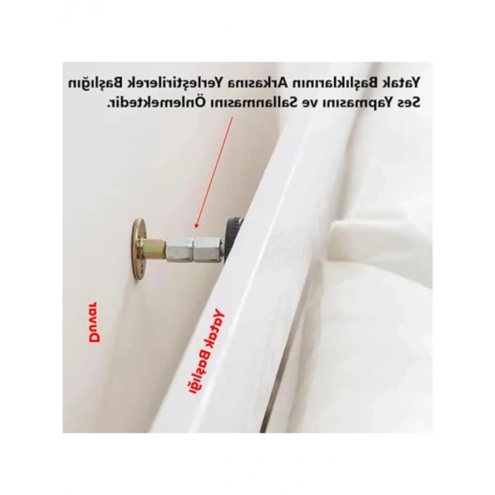 Metal Yatak Baza Başlık Sabitleme Aparatı (4 Adet)