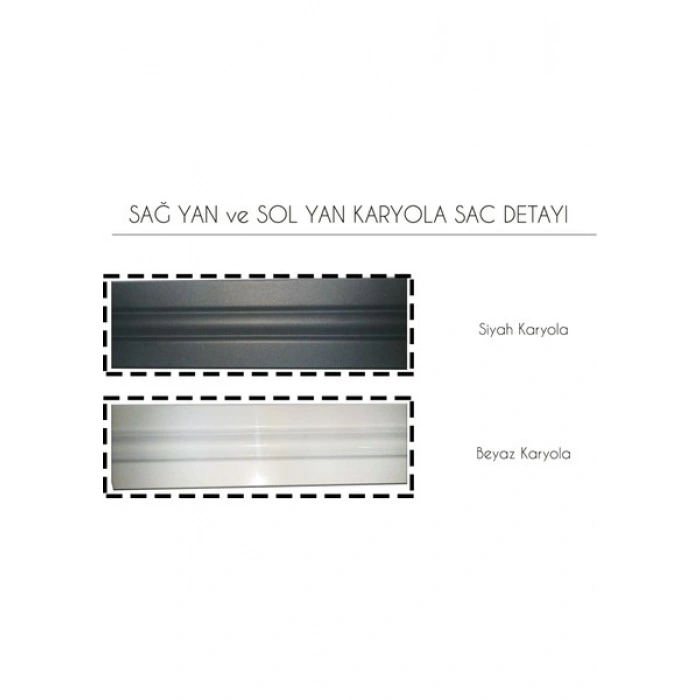 Metalia Çift Kişilik Karyola Beyaz 160 x 200 cm