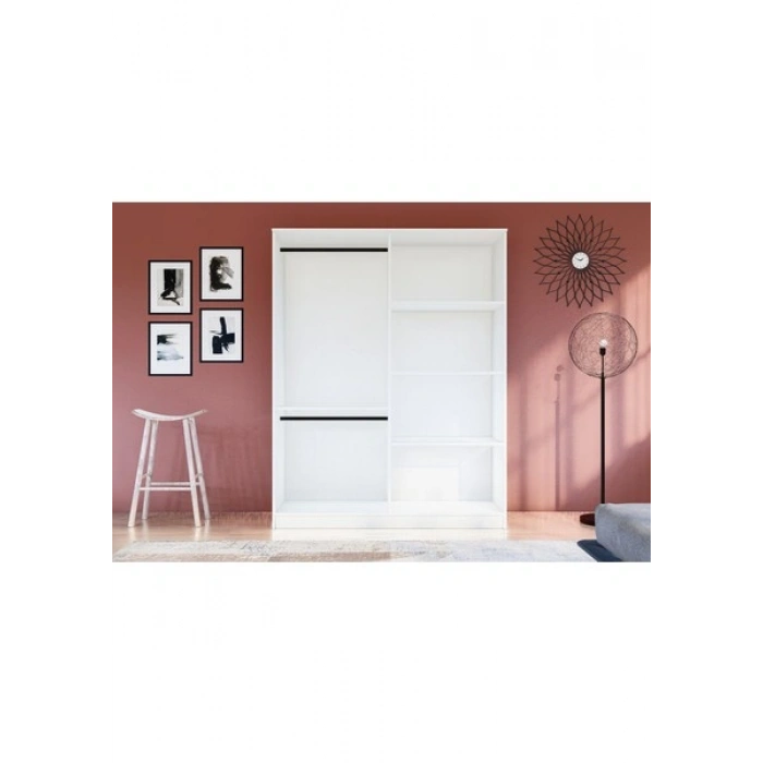 Metalia Gm 052 4 Kapılı Düğme Kulplu Gardrop