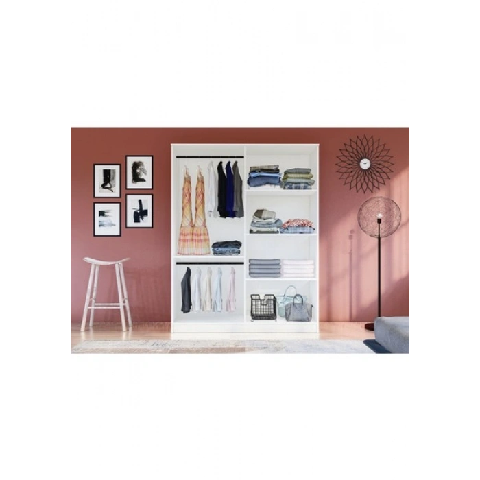 Metalia Gm 052 4 Kapılı Düğme Kulplu Gardrop