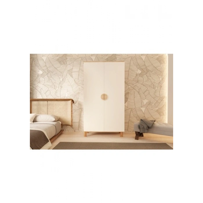 Metalia Gm 1002 2 Kapaklı Ayaklı Bohem Gardırop
