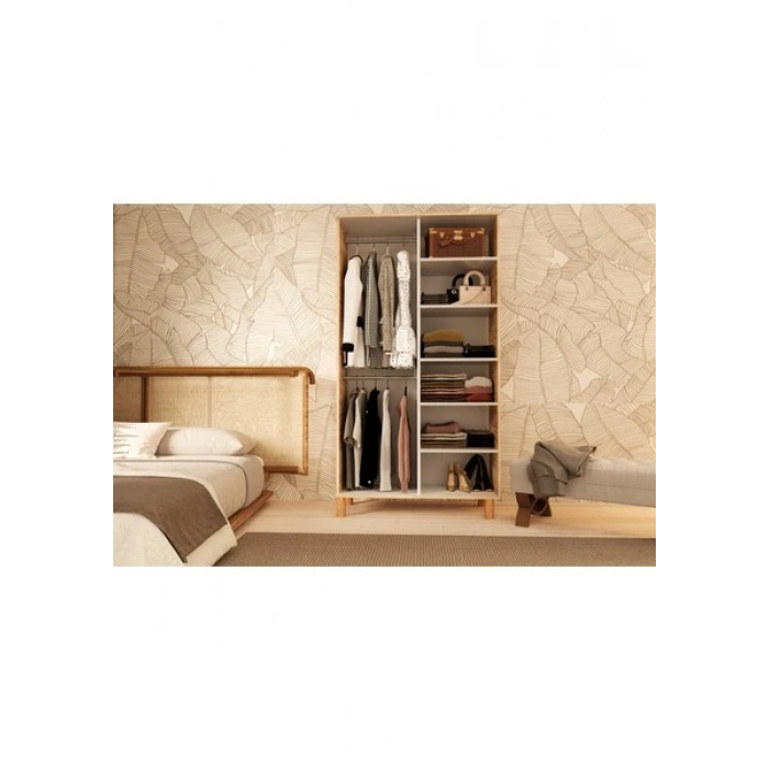 Metalia Gm 1002 2 Kapaklı Ayaklı Bohem Gardırop