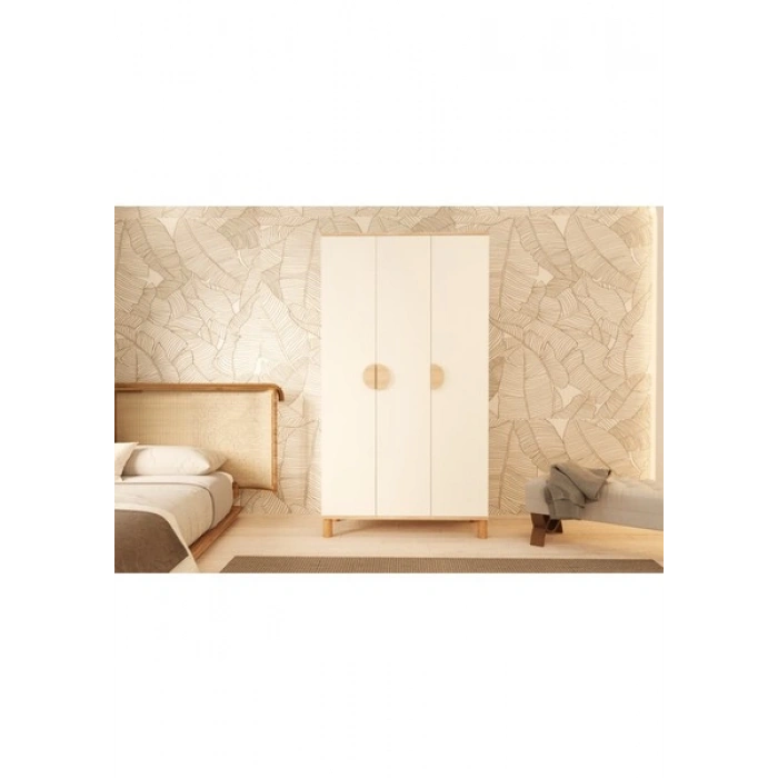 Metalia Gm 1003 3 Kapaklı Ayaklı Bohem Gardırop