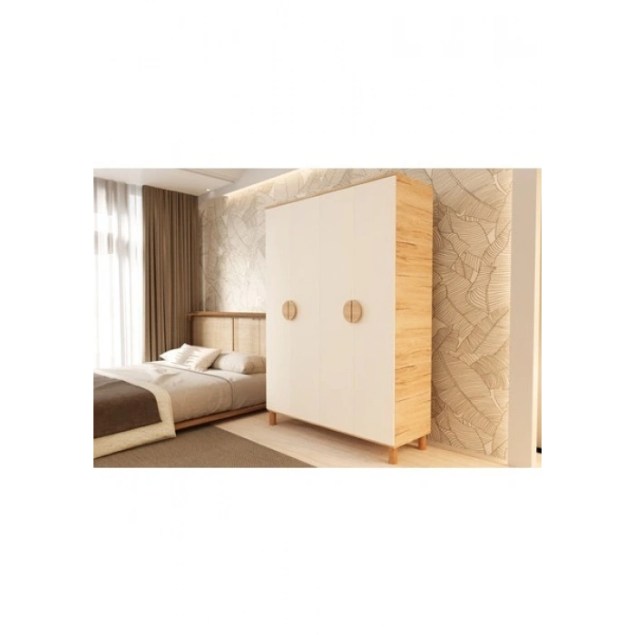Metalia Gm 1004 4 Kapaklı Ayaklı Bohem Gardırop