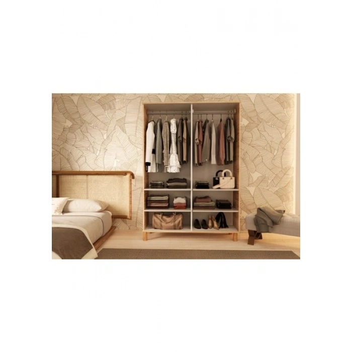 Metalia Gm 1004 4 Kapaklı Ayaklı Bohem Gardırop
