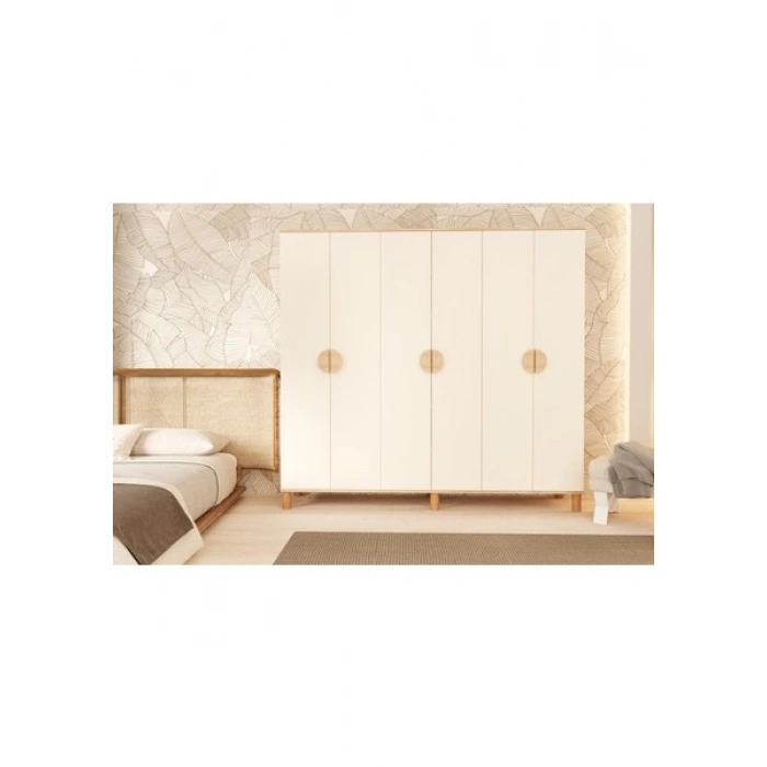 Metalia Gm 1006 6 Kapaklı Ayaklı Bohem Gardırop