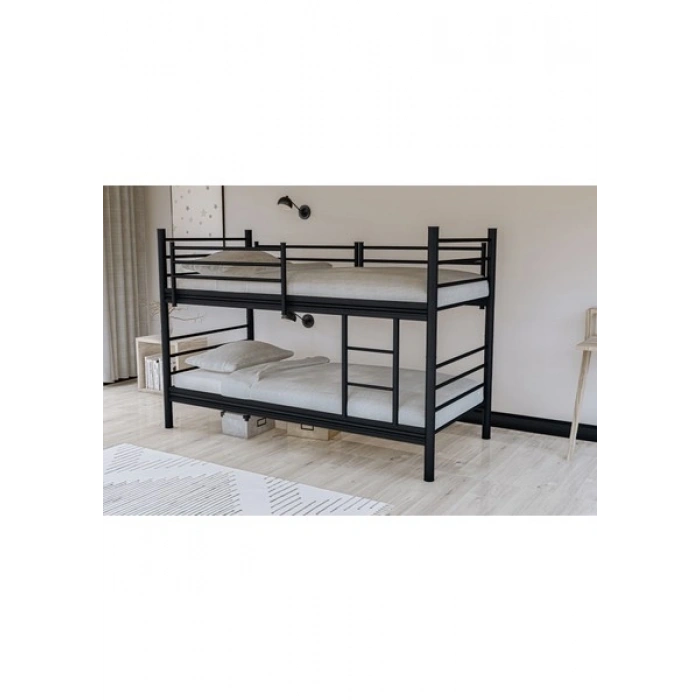 Metalia Gm 129 Level Ayrılabilir Çiftli Ranza Siyah 90X190