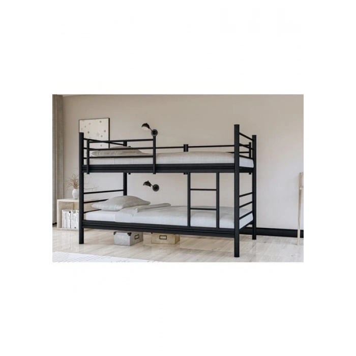Metalia Gm 129 Level Ayrılabilir Çiftli Ranza Siyah 90X190