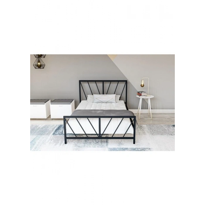 Metalia Gm 228 Gözde Si̇yah Tek Ki̇şi̇li̇k Karyola 90X190 cm