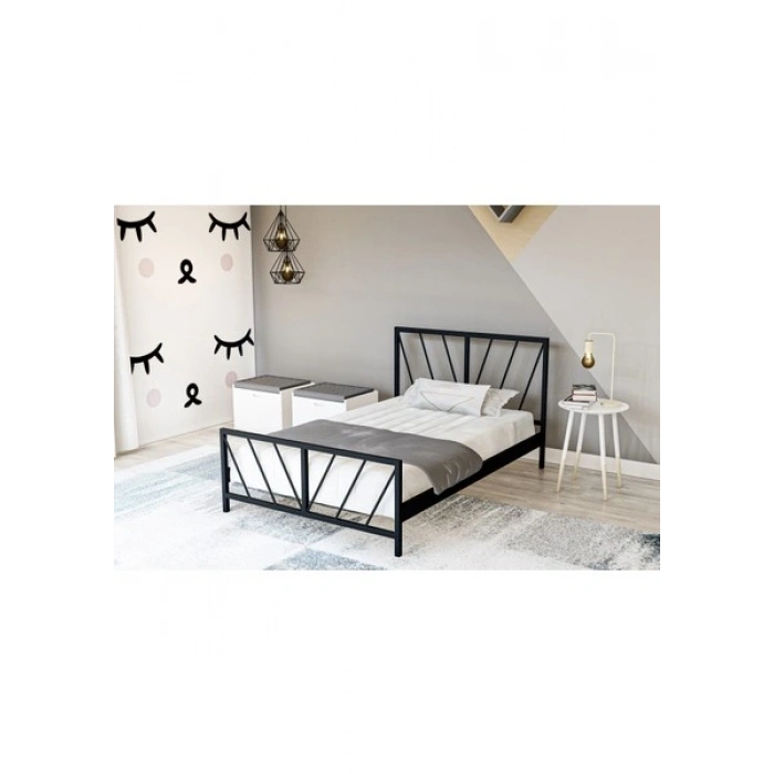 Metalia Gm 228 Gözde Si̇yah Tek Ki̇şi̇li̇k Karyola 90X190 cm