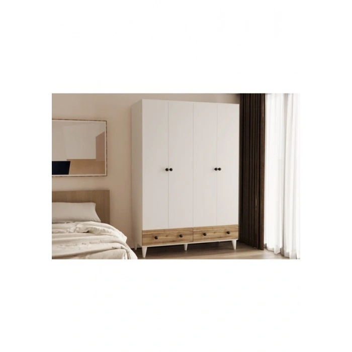 Metalia Gm 812 4 Kapılı 2 Çekmeceli Gardrop