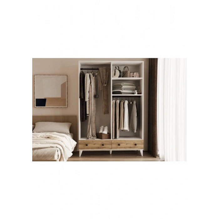 Metalia Gm 812 4 Kapılı 2 Çekmeceli Gardrop