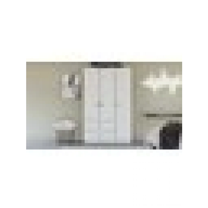 Metalia Gm 854 Home 3 Kapılı 2 Çekmeceli Düğme Kulplu Gardırop