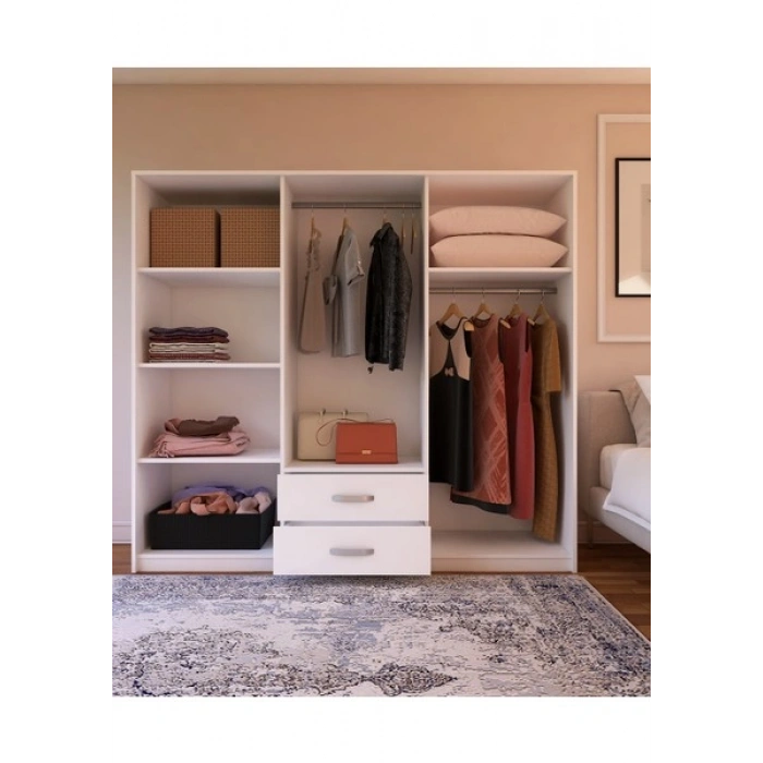 Metalia Gm315 Cesar 6 Kapı 2 Çekmeceli Aynalı Gardırop