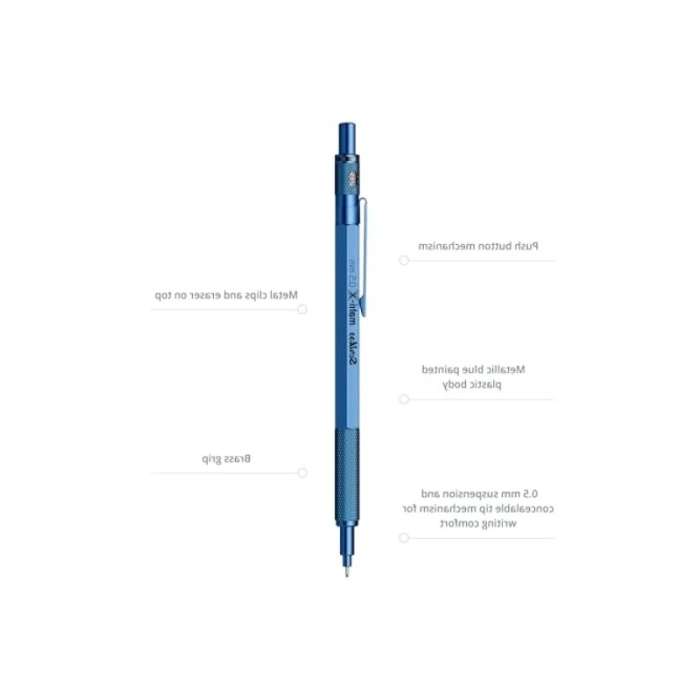 Metalik Mavi 0.5 mm Versatil Kalem