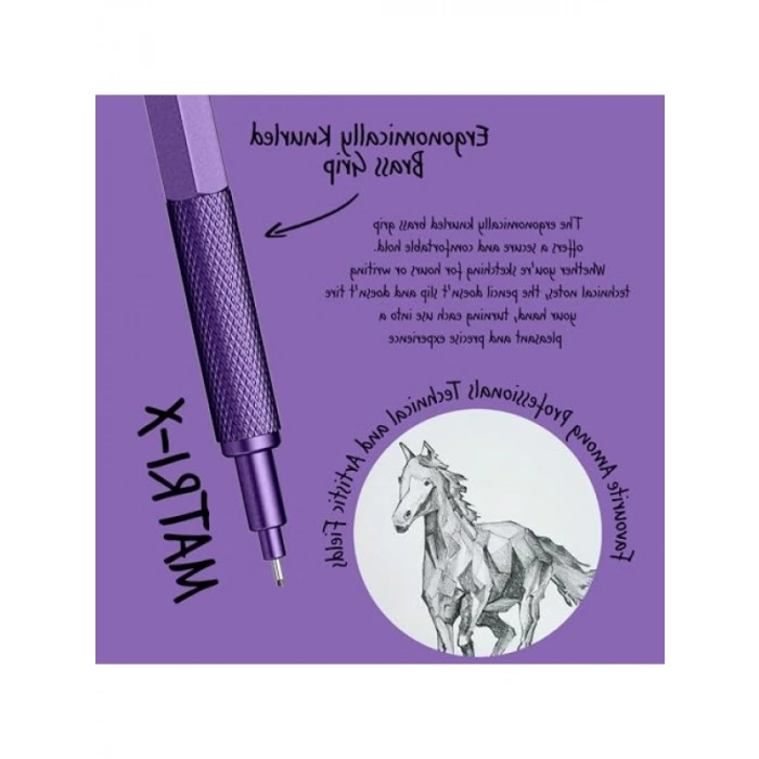 Metalik Mor, 0.5 mm Versatil Kalem