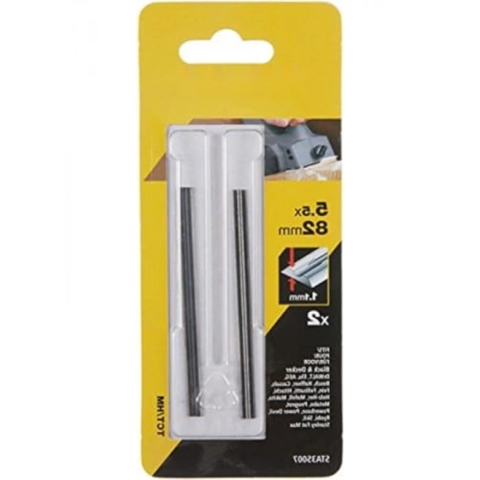 Metalik Planya Bıçağı Seti - 5.5 x 82 x 1.1 mm, 2 Adet