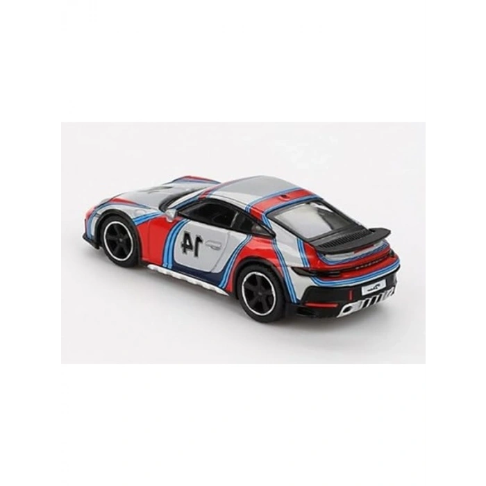 Metallic Buz Grisi Porsche 911 Dakar Modeli, 1/64 Ölçek